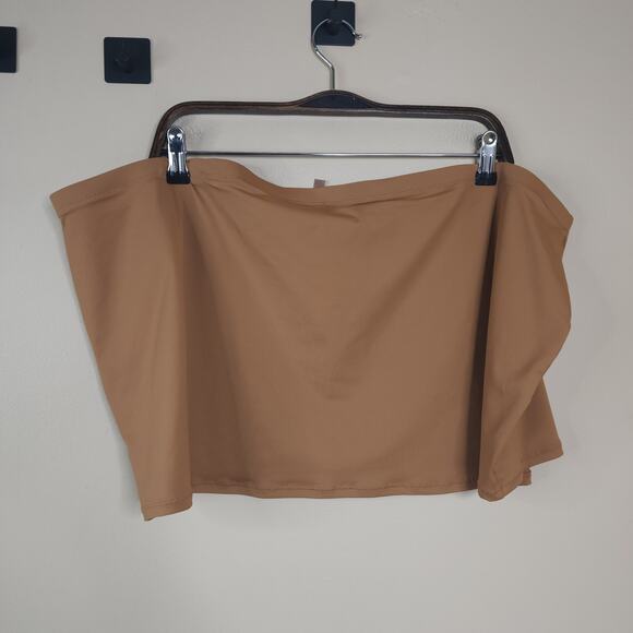 Skims Recycled Swim Micro Mini Skirt in Almond Size 4X - Picture 5 of 5